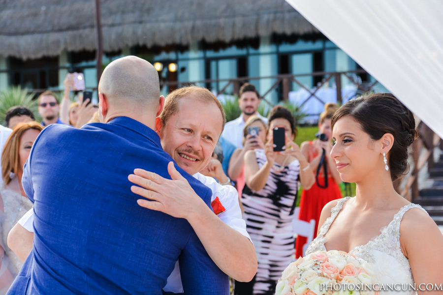 Now Sapphire Tequila Terrace Beachfront Wedding