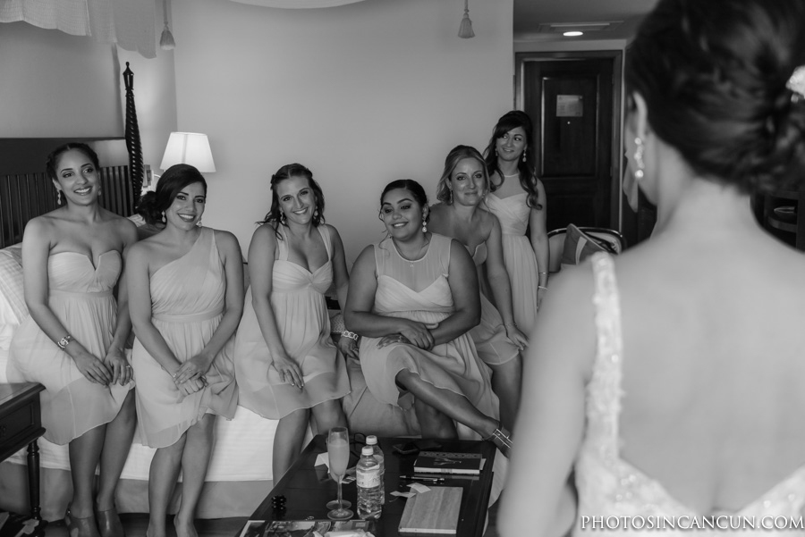 Now Sapphire Bride and Groom Getting Ready for a wedding