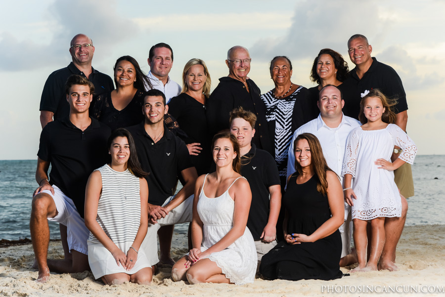 Cancun Sandy Beach Family Photography